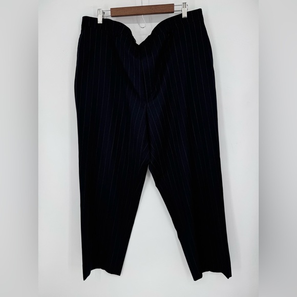 Jos. A. Bank Other - Jos. A. Bank Traveler Collection Black Pinstripe Trousers Size 42R 100% Wool